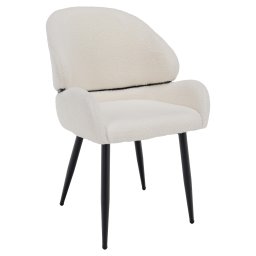 Kondela Jedálenská stolička, biela/čierna, SANAKO TYP 1