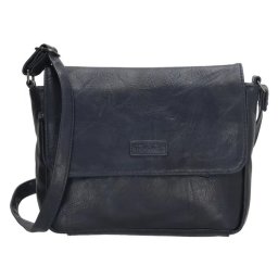 Tmavomodrá kožená crossbody kabelka "Dunas"