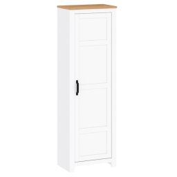 Kondela Skriňa, 64cm, policová, biela alba, dub craft zlatý, LANZETTE V