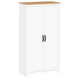 Kondela Skriňa, 104cm, kombinovaná, biela alba, dub craft zlatý, LANZETTE F