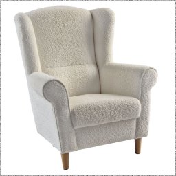 Kondela Kreslo ušiak, smotanová látka Coral, CHARLOT