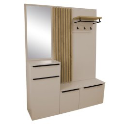 Kondela Predsieňová zostava, 150cm, kašmír , dub artisan, ALIVA V1