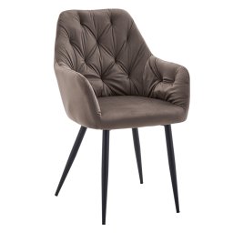 Kondela Dizajnové kreslo, hnedá Velvet látka, VERIO NEW