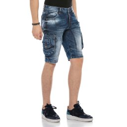 Cipo & Baxx riflové kraťasy CK209 blue