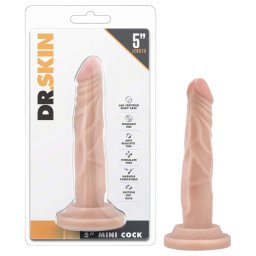Dr. Skin 5 - realistick dildo s prsavkou (telovej farby, 14,5 cm)