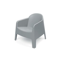 Kreslo záhradné MILANE 745x730x735mm - šedá