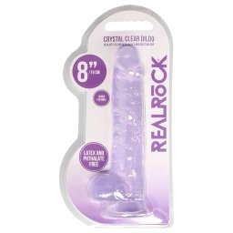 RealRock - realistick dildo - priehadn fialov - 19 cm