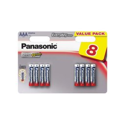 Batérie AAA (R03) alkalická PANASONIC Evolta 8ks / blister