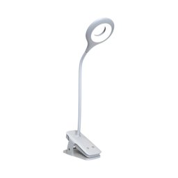 Livefy Reading LED lampa s klipom + kábel USB-C, biela