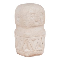 Dekorcia na stl, cement, bov, 5,5 5,5 10 cm