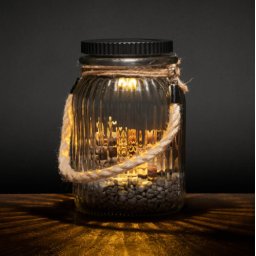 Solárne svetlo, 3 LED, plastové, teplá biela