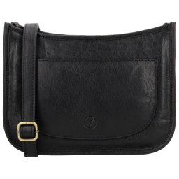 Čierna kožená crossbody kabelka „Francesca“