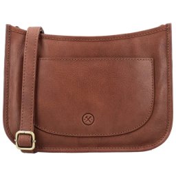 Hnedá kožená crossbody kabelka „Francesca“