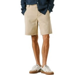 Pepe Jeans riflové kraťasy HELIX Loose tapered malt beige