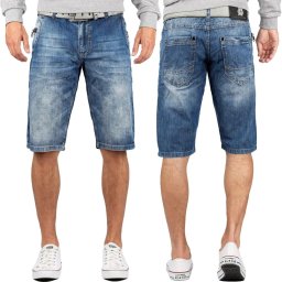 Cipo & Baxx riflové kraťasy CK217 blue