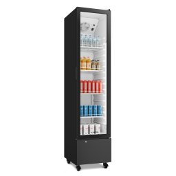 Klarstein GrandCooler Gastro nápojová chladnička | 191,5 x 43 cm | LED vnútorné osvetlenie | Čierna