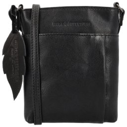 Čierna premiová crossbody kabelka z pravej kože „Toscana“