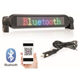 Farebný Bluetooth LED svetelný panel do auta programovateľný cez Smartphone - 42 cm x 8,5 cm