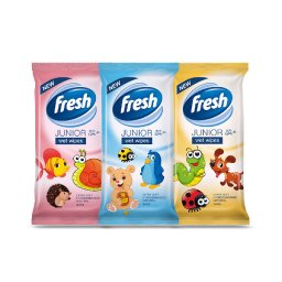 FRESH vlhčené obrúsky junior 1bal/15ks