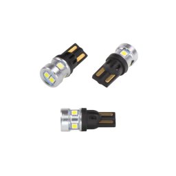 Autožiarovka LED T10 9-50V CARCLEVER 952035cb 6LED/3030SMD CAN-Bus biela 2ks
