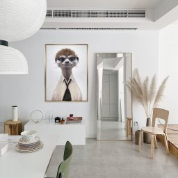 Moderný obraz do domácnosti - originálny 3D nástenný obraz - MEERKATS SENTINEL 75 x 100 cm