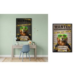 Pop art nástenný obraz psa s neon okuliarmi – LED štýlová dekorácia na stenu – 63 × 93 cm