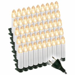 LED sviečky na vianočný stromček 50 LED, teplá biela