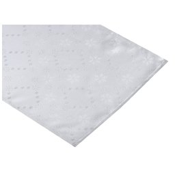 Vánoční běhoun na stůl se stříbrnými hvězdičkami Rozměr 40 x 140cm