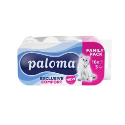Paloma Exclusive Comfort toaletný papier 3vrst. 16ks 131 ustr.