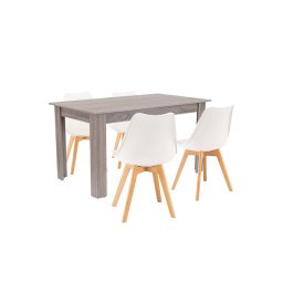 Zara 4+1 jedlensk set biely dub york