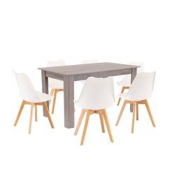 Zara 6+1 jedlensk set biely dub york