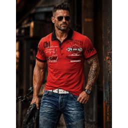 Polokošeľa Cipo & Baxx CT603 red