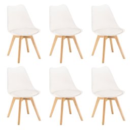 Silla tkezszk 6 db fehr sznben