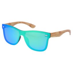 Zelené polarizačné okuliare Wayfarer "Polar Hunter"