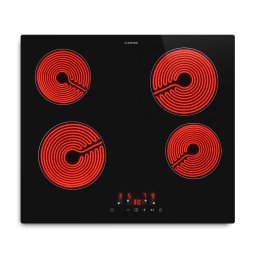 Klarstein Hito sklokeramická varná doska | 4 varné zóny | 6000 W | 9 výkonových stupňov | 60 cm