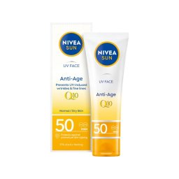 Nivea Sun Anti Age Q10 opaľovací krém na tvár SPF50 50ml
