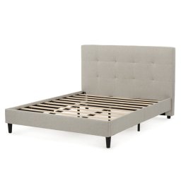 Autronic, Dvojlôžková posteľ, 160x200, látka béžová, BED-M160 CRM2
