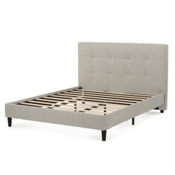 Autronic, Dvojlôžková posteľ, 180x200, látka béžová, BED-M180 CRM2