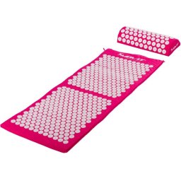 Akupresúrna podložka s vankúšom MOVIT 130 x 50 cm - ružová