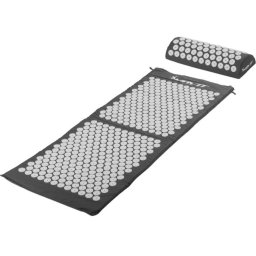 Akupresúrna podložka s vankúšom MOVIT 130 x 50 cm - sivá