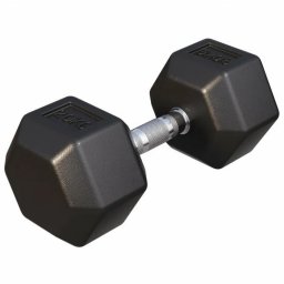 Gorilla Sports Šesťhranná pogumovaná činka, 20 kg