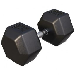 Gorilla Sports Šesťhranná pogumovaná činka, 40 kg
