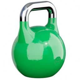 Gorilla Sports Súťažný kettlebell, zelený, 24 kg