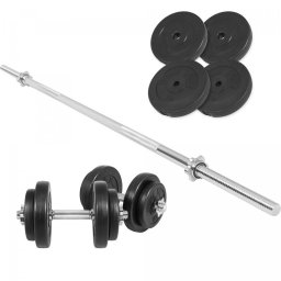 Gorilla Sports Sada činiek z plastu 60 kg