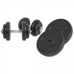 Gorilla Sports Sada činiek s plastovými kotúčmi, 30 kg