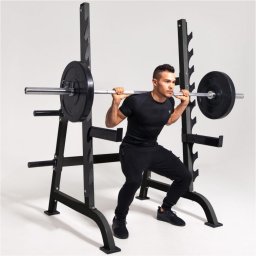 Gorilla Sports Stojan na drepy Power Squat Rack, 186 cm