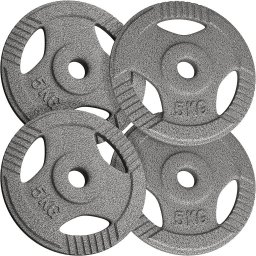 PHYSIONICS Sada činkových kotúčov 4 x 5 kg, liatina, 31 mm