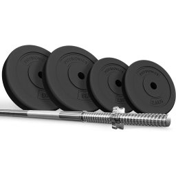 PHYSIONIC vzpieračský set so závažím, 120 cm, 20 kg