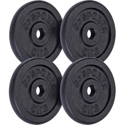 Sada liatinových kotúčov 20 kg, 4x5 kg, priemer 30 mm