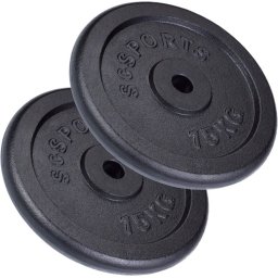 ScSPORTS Sada liatinových diskov 30 kg, 2x15 kg